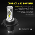 Pair LED Headlight Kit Driving Lamp H4 HB2 9003 High Low Beam 12000LM pair