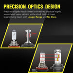Pair LED Headlight Kit Driving Lamp H4 HB2 9003 High Low Beam 12000LM pair