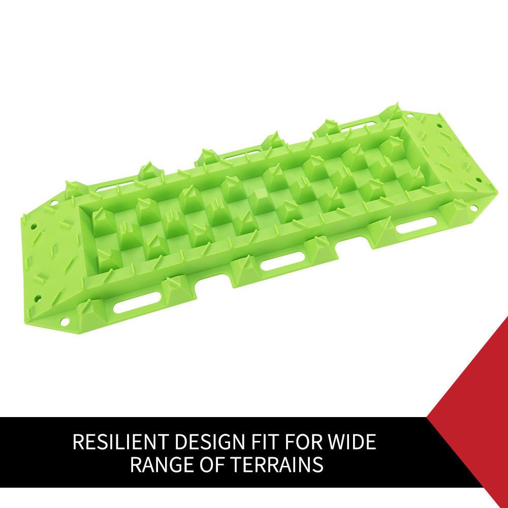 Pair Recovery Tracks Green Sand Mud Snow Grass Track 4WD 4x4 ATV CAR Offroad 10T