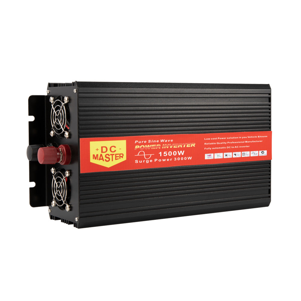 Pure Sine Wave 1500W Max 3000W 12V-230V Power Inverter Car Caravan Camping Boat