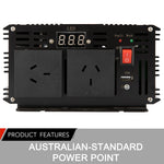 Pure Sine Wave 1500W Max 3000W 12V-230V Power Inverter Car Caravan Camping Boat