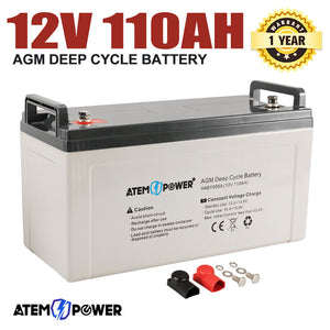 110AH AGM Battery 12V AMP Hour SLA Deep Cycle Dual Fridge Solar Power 12 Volt