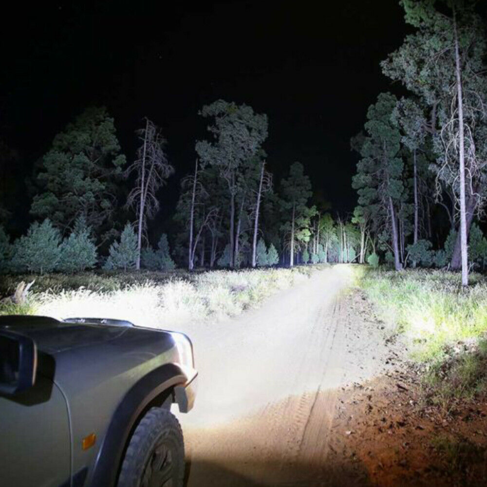 LIGHTFOX 7Inch Led Spot Driving Light Pair Spotlight Lamp Off Road 4WD