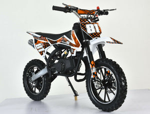 49CC MINI MOTOR DIRT BIKE KIDS POCKET ROCKET PEE WEE ATV 50CC CYCLE GREEN ORANGE