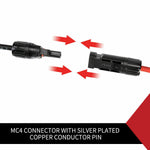  2 X 5M Extension Cable Wire MC4 Connectors Solar Panel To Regulator 4MM2