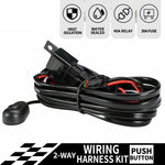 2 Way High Beam Wiring Loom Harness Relay Switch Kit 12V 40A Driving