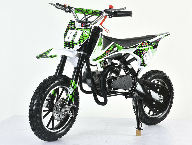 49CC MINI MOTOR DIRT BIKE KIDS POCKET ROCKET PEE WEE ATV 50CC CYCLE GREEN ORANGE