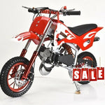 RED 49CC MINI MOTOR DIRT BIKE KIDS POCKET ROCKET PEE WEE MOTORCYCLE ATV 50CC