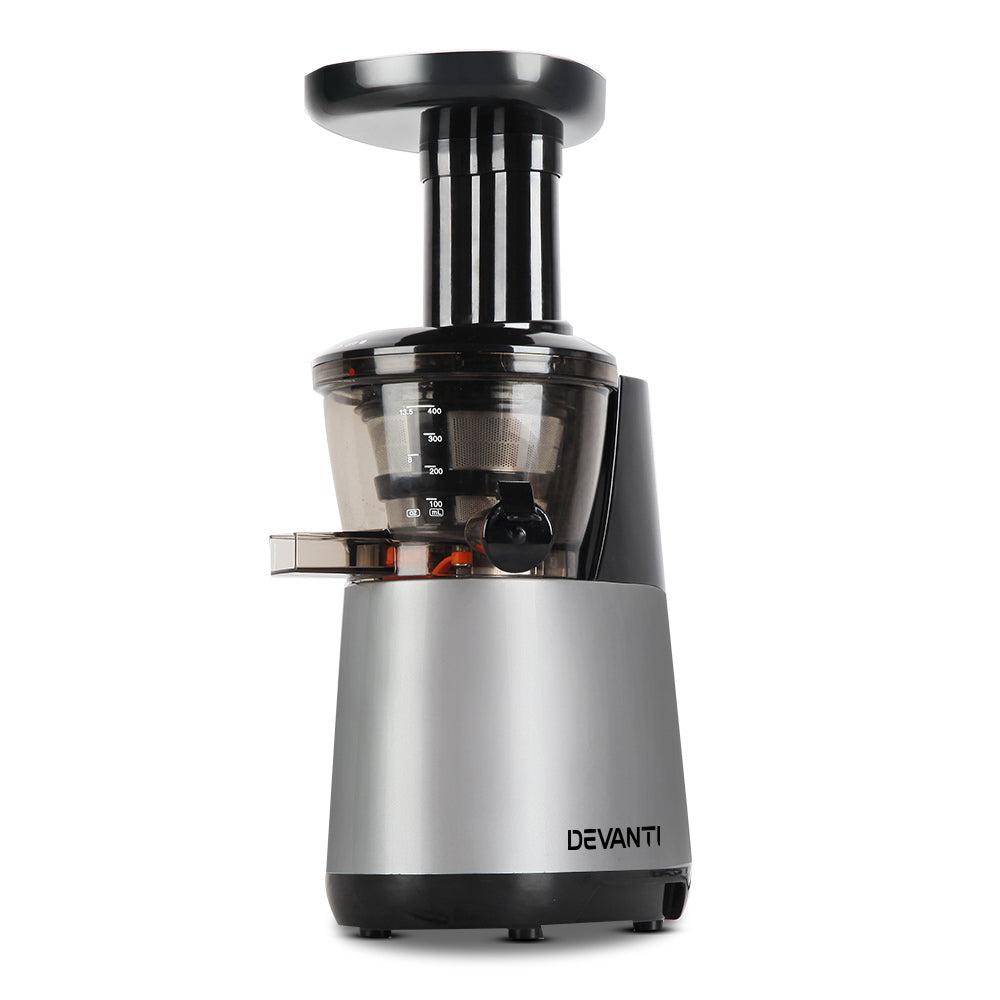 Devanti Cold Press Food Processor Juicer - Silver