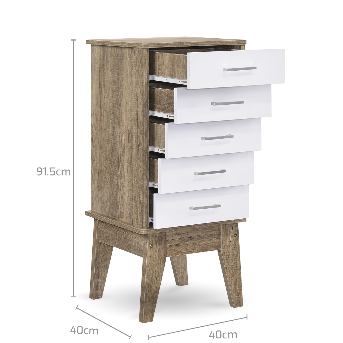 Slimboy 5 chest of drawers Oak