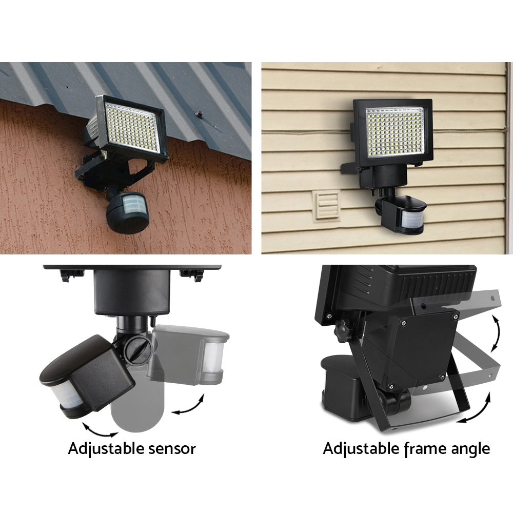 Set of 2 120 LED Solar Powered Sensor Light