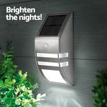 Set of 4 LED Solar Powered Sensor Light