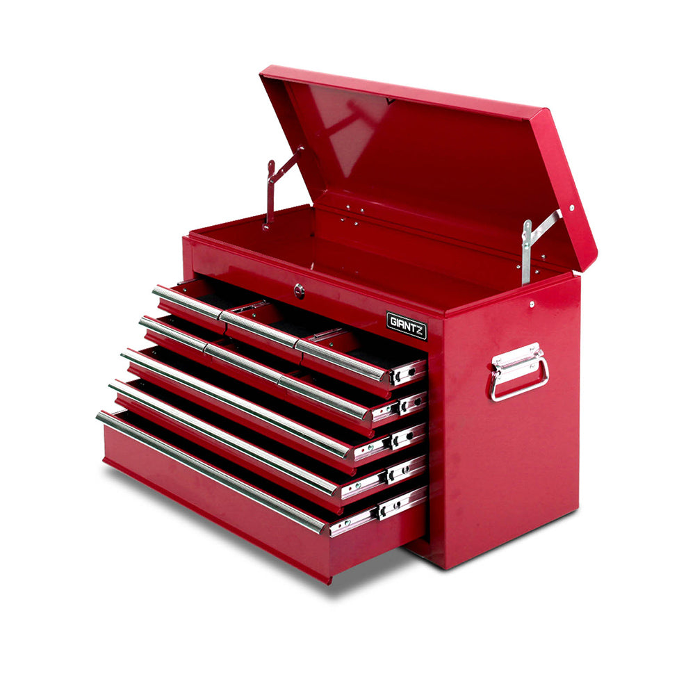 Giantz 9 Drawer Mechanic Tool Box Storage - Red