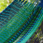 Deluxe Outdoor Cotton Mexican Hammock  in Caribe  Colour