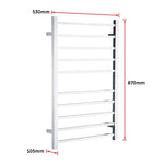 Electric Heated Bathroom Towel Rack / Rails -100w