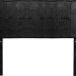 PU Leather Queen Bed Headboard Bedhead - Black