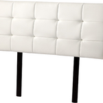 PU Leather Double Bed Deluxe Headboard Bedhead - White