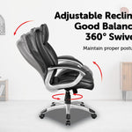PU Leather Office Chair Executive Padded Black