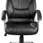 PU Leather Office Chair Executive Padded Black