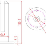 Frameless Pool Glass Fencing Clamps Spigots