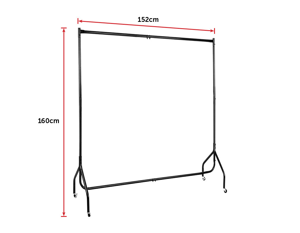 300LBS Heavy Duty Clothing Garment Rail Rack Hanger