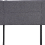 Linen Fabric Double Bed Headboard Bedhead - Grey
