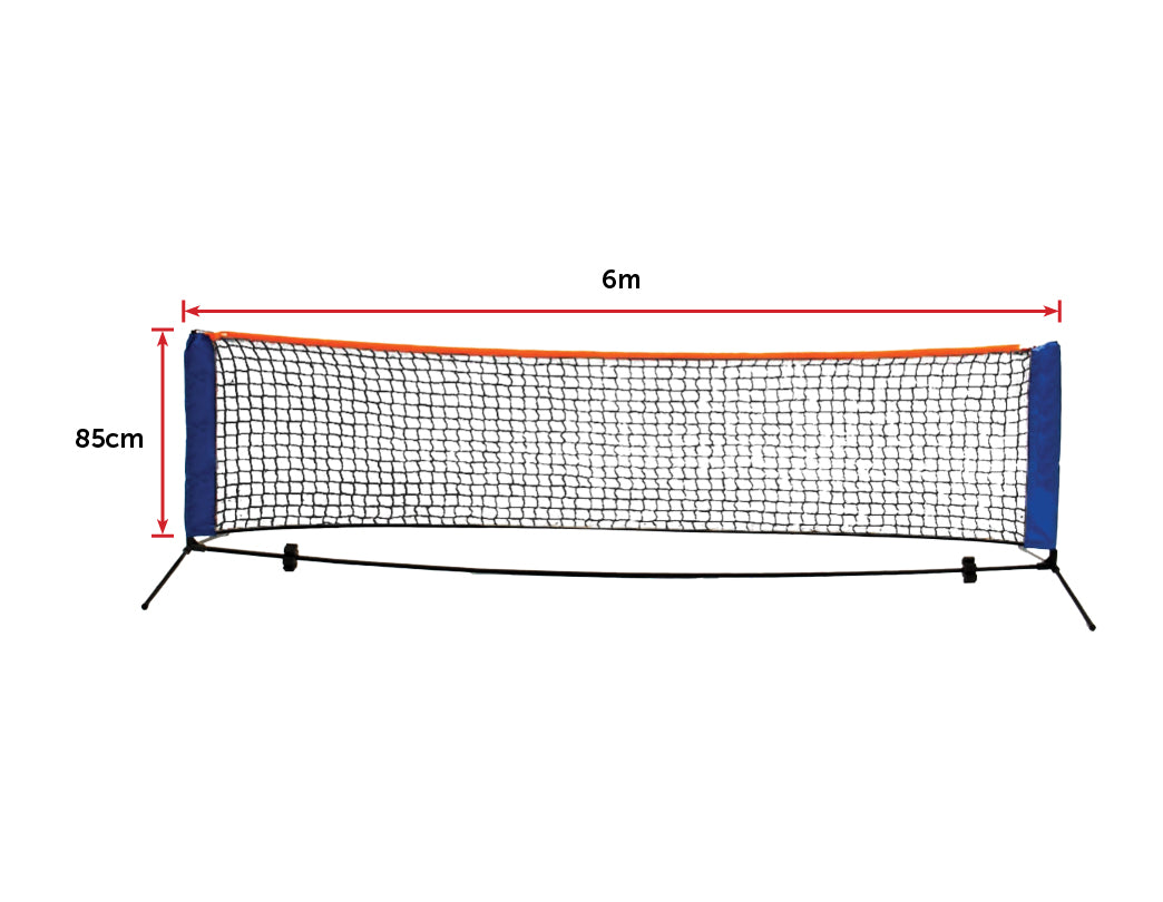 6 Meters Portable Foldable Mini Tennis Net & Post Set