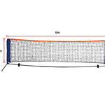 6 Meters Portable Foldable Mini Tennis Net & Post Set