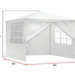 3x3m Gazebo Outdoor Marquee Tent Canopy White
