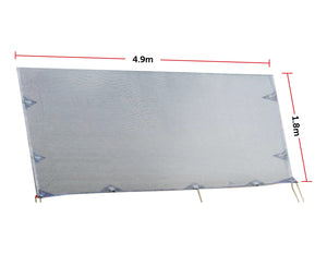4.9m Caravan Privacy Screen Side Sunscreen Sun Shade for 17' Roll Out Awning