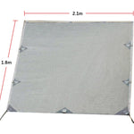 Pop Top Caravan Privacy Screen Sun Shade End Wall Roll Out Awning Side Extension