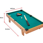 Kids Mini Billiard Table Game Toy Wooden Snooker Pool Home Fun Birthday Gift