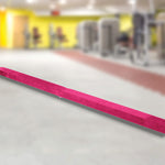 2.2m Gymnastics Folding Balance Beam Pink Synthetic Suede