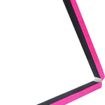 2.2m Gymnastics Folding Balance Beam Pink Synthetic Suede