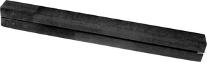 2.2m Gymnastics Folding Balance Beam Black Synthetic Suede