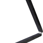 2.2m Gymnastics Folding Balance Beam Black Synthetic Suede