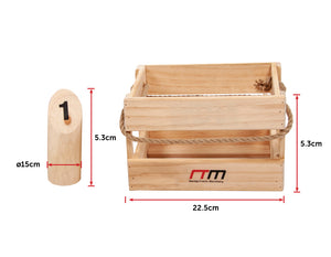 Number Toss Wooden Set Outdoor Games with Carry Case