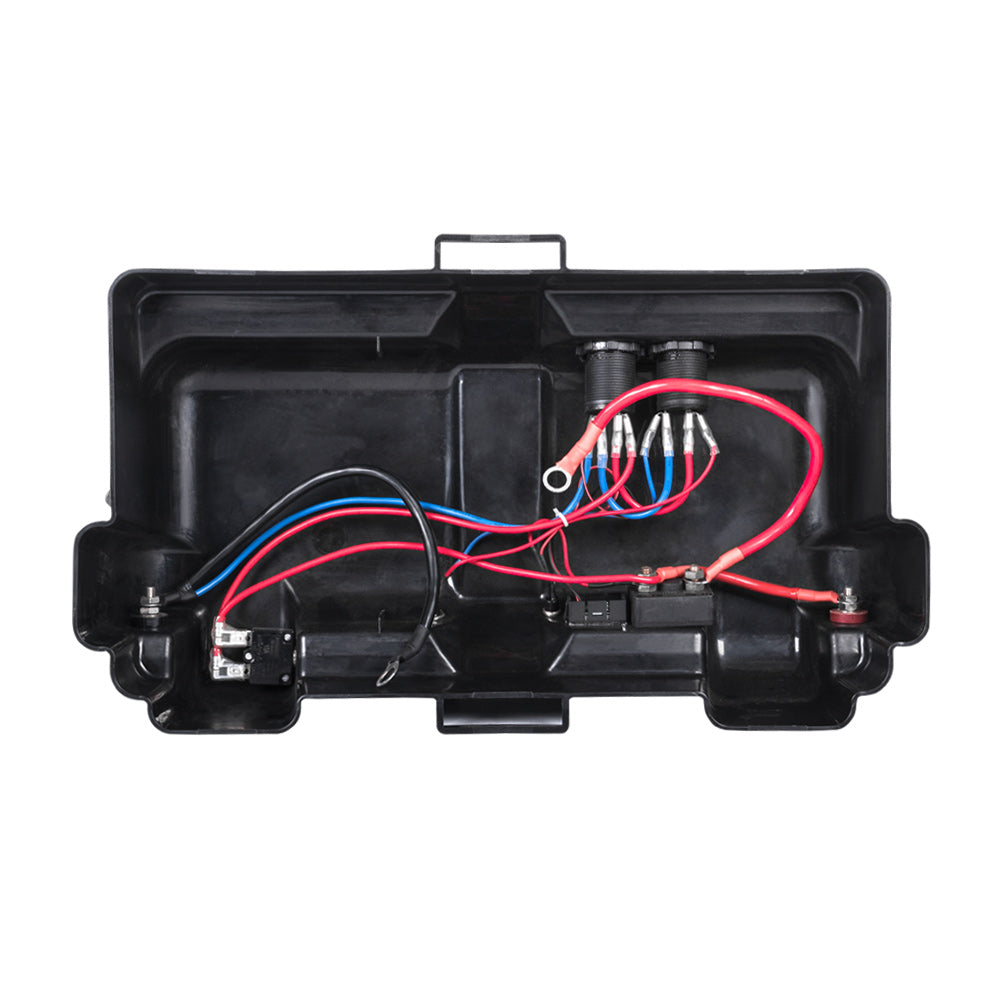 Battery Box 130AH AGM Deep Cycle Dual System 12V 100AH USB Adpt