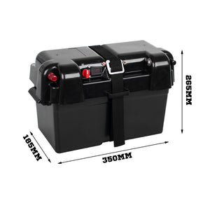 Battery Box 130AH AGM Deep Cycle Dual System 12V 100AH USB Adpt