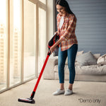 Devanti Cordless Stick Vacuum Cleaner - Black and Red