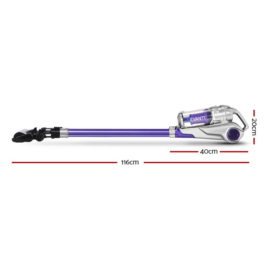 Devanti Cordless Handstick Vacuum Cleaner - Grey and Purple