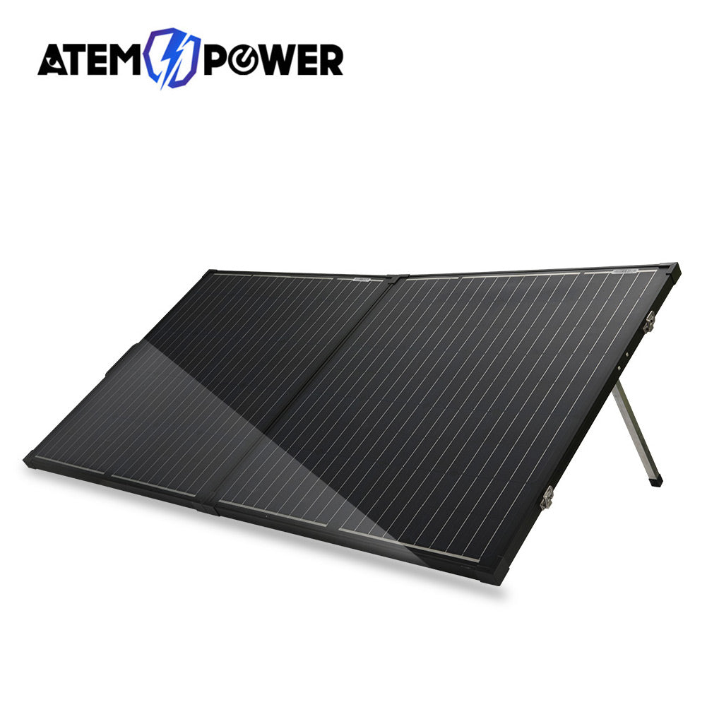 12V 200W Folding Solar Panel Kit Mono Caravan Boat Camping charging ATEM POWER