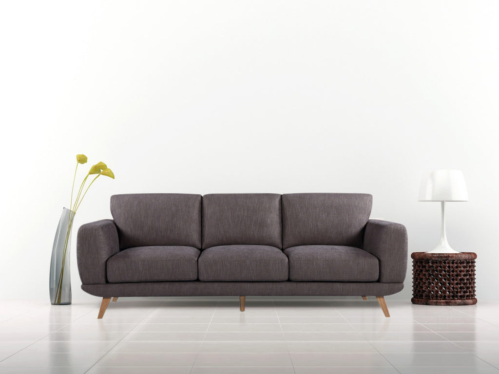 Modern Stylish Brown Alaska Sofa 3 Seater