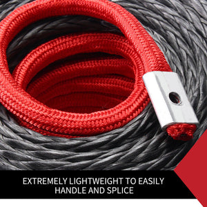 Winch Rope 10MM x 30M Synthetic Dyneema SK75 Tow Recovery Cable 4WD Car Boat
