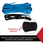 10Mm X 30M Synthetic Winch Rope Dyneema Sk75 Tow Recovery Cable 4WD Car Boat