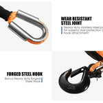 Winch Rope 10Mm X 30M Synthetic Dyneema Sk75 Hook Car Tow Recovery Cable
